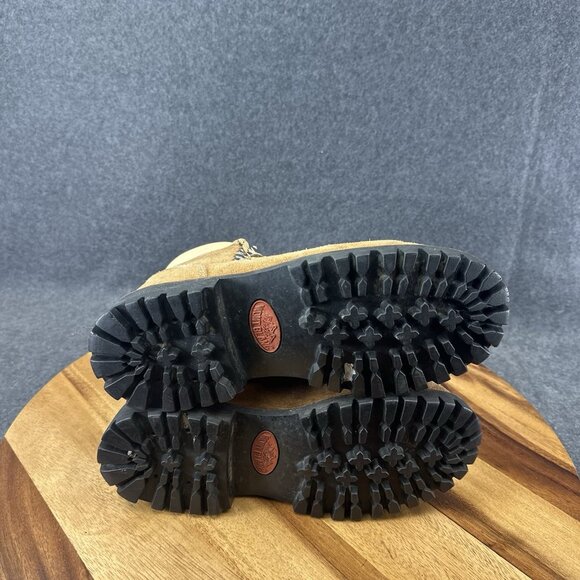 Vintage Mont Blanc Sears Brown Suede Leather Hiking Mountaineering Boots 4.5B - Picture 9 of 10